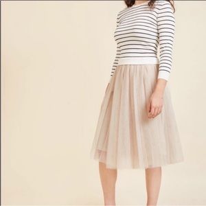 NWT English Factory Striped Sweater and Tulle Dress size medium